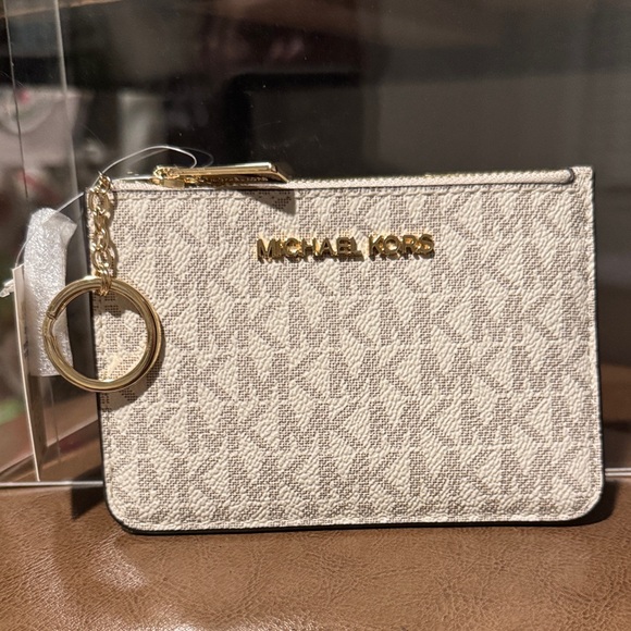 Michael Kors Monogram Key Card Holder